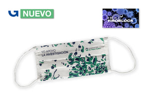 Mascarilla higiénica reutilizable estampado con nueva tecnología HEIQ VIROBLOCK
